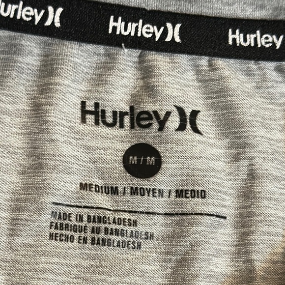 Hurley Gray Long Sleeve Tee with Crew Neck - Picture 3 of 8